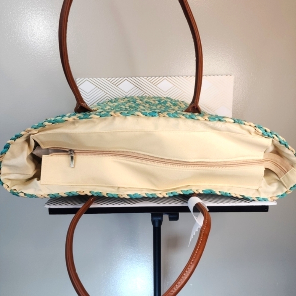 FALLS CREEK Woven Boho Tote Bag *NEW* - Picture 4 of 7